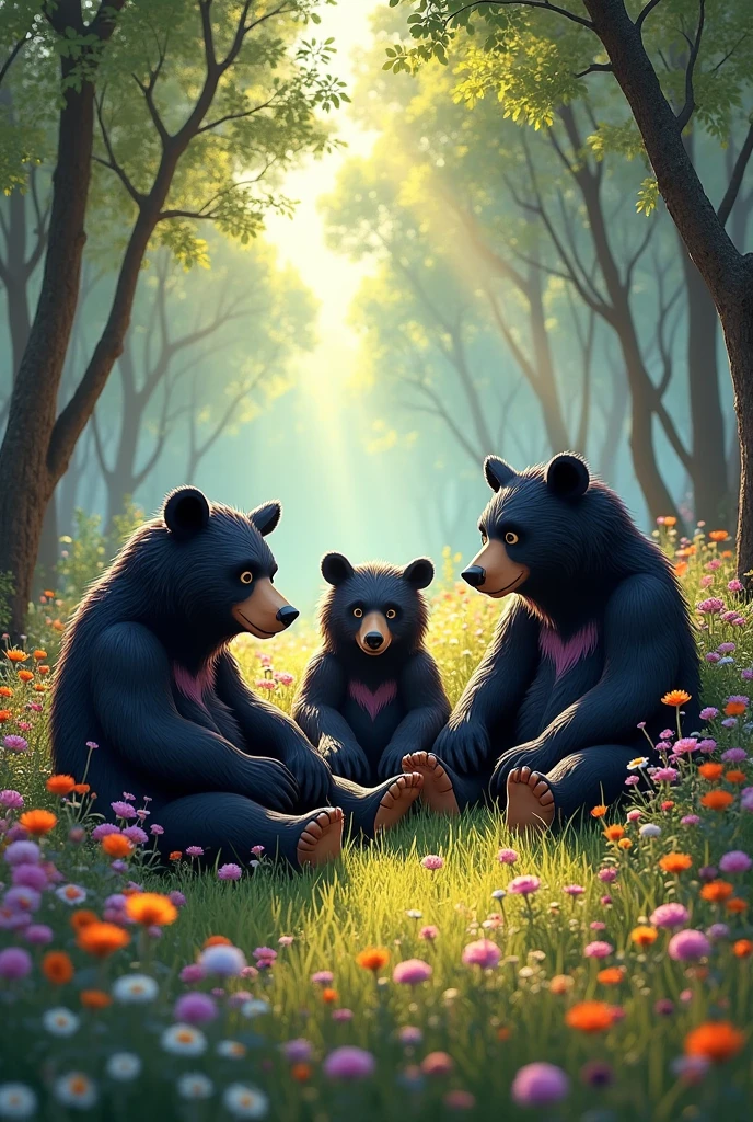 Bears with emo dark hair