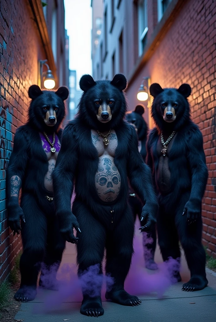 Evil emo dark punk bears