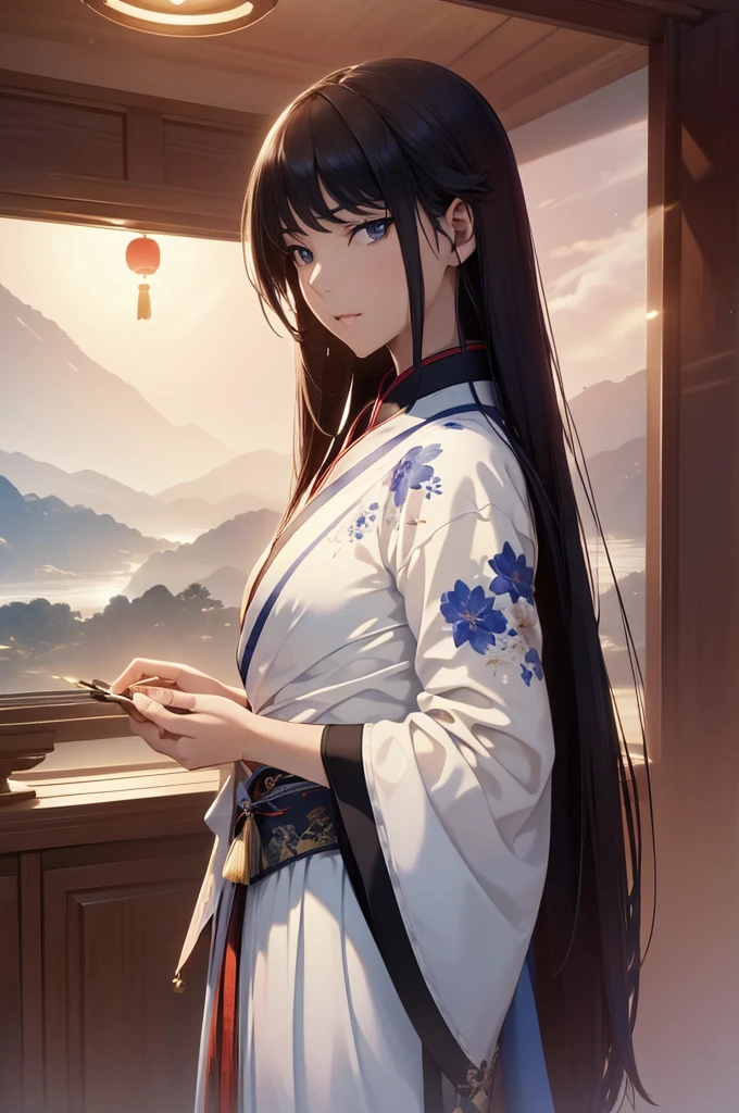 Starry sky and fog cover the landscape.Rich historical background. (Highest quality,4K,8k,High resolution,masterpiece:1.2), Very detailed, (Realistic,Realistic,Photorealistic:1.37), High resolution, Hyper HD, Studio Lighting, Ultra-fine painting, Sharp focus, Physically Based Rendering, Very detailed説明, Professional, Vibrant colors, Bokeh, Sports Late, Ancient War Landscapes, Traditional Chinese Painting Techniques, Atmospheric lighting, Dynamic Pose, Complex combat scenarios, Vivid color contrast, Visually stunning composition, Ethereal atmosphere,
