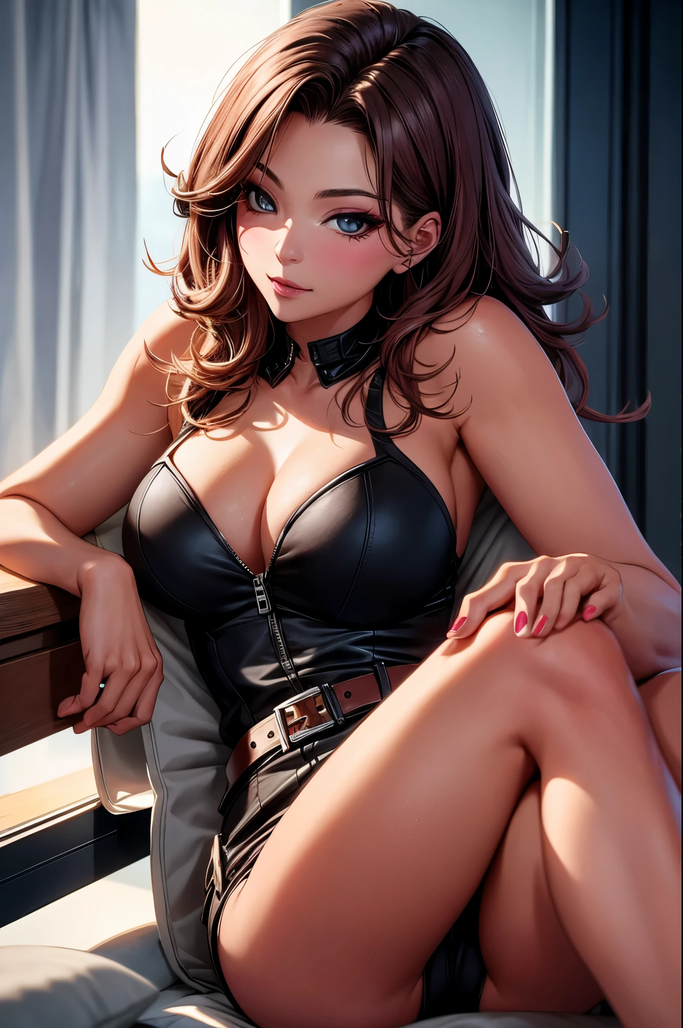 Adult Boa Hankock, CG 8k ultra-realista, hot woman, seductive eyes, make-up