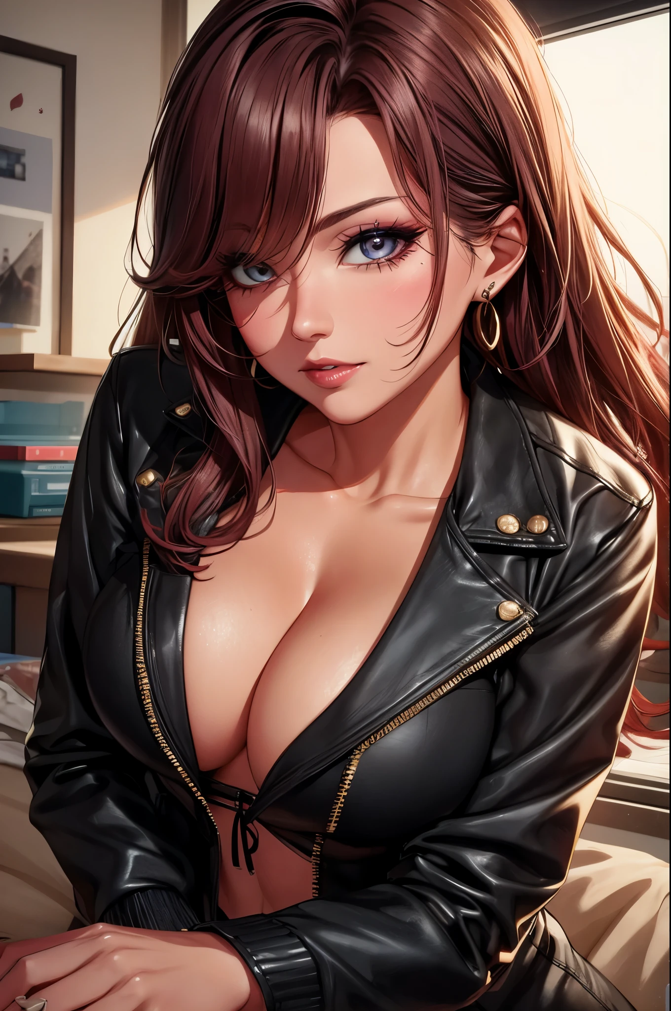 Adult Boa Hankock, CG 8k ultra-realista, hot woman, seductive eyes, make-up