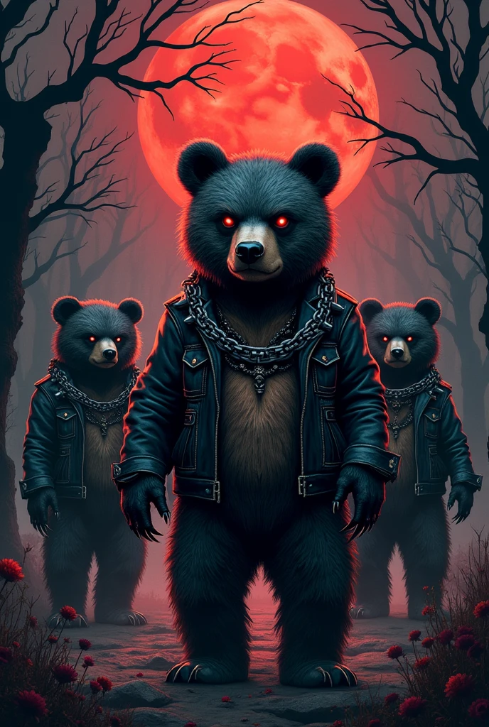 Emo Bears Dark Punks Evil Horror