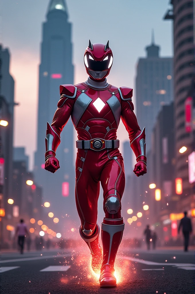 Power Ranger rojo moderno