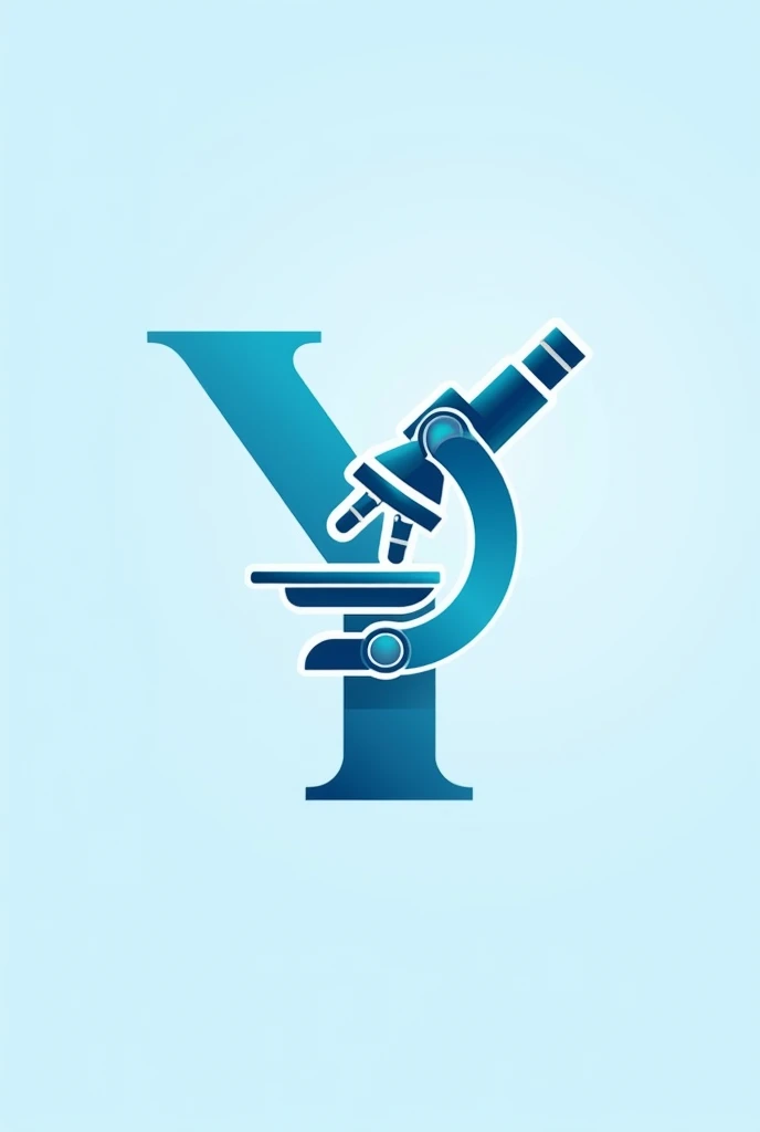 Image of a clinical laboratory logo where the letter Y appears, a microscope, and a robe.