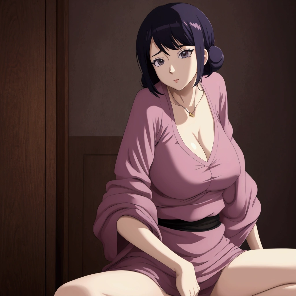 1 girl adult woman, stepmother, anime style.