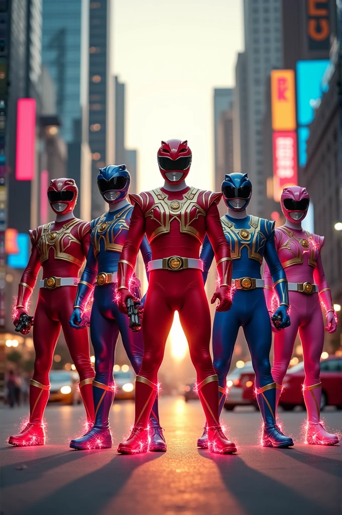 Team of 5 pawer rangers