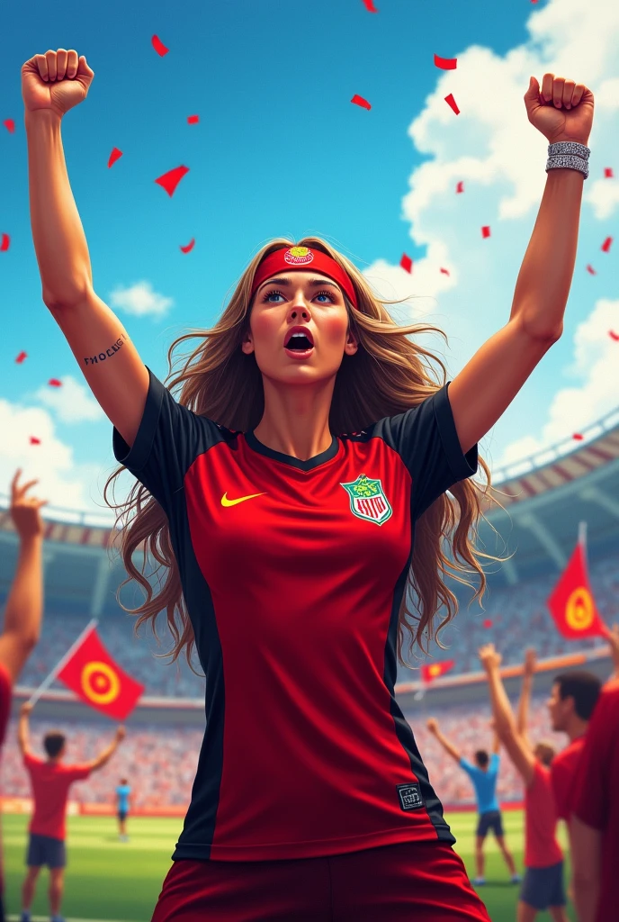 Create a Flamengo woman