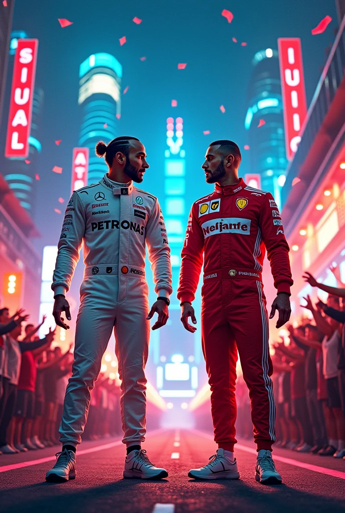 Lewis Hamilton e Jonathan Calleri