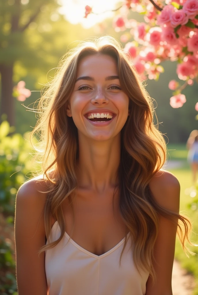 woman smiling