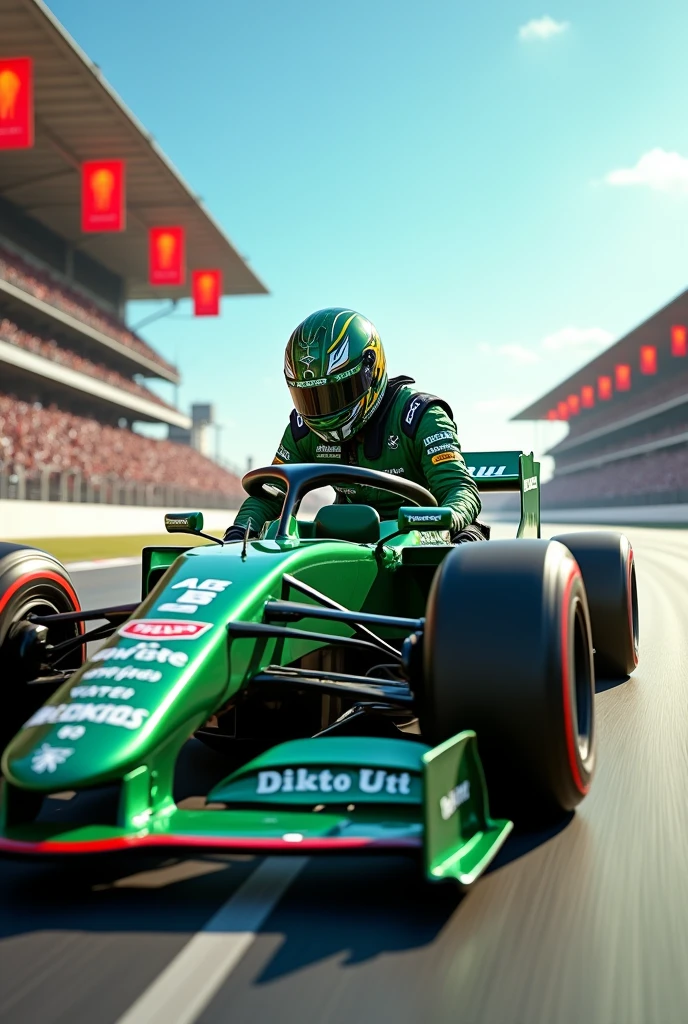 Green Arrow Formula 1 Driver