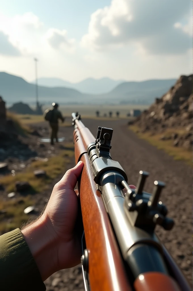 M1 garand in first person