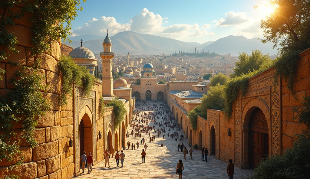 Jerusalem surrounded by riches beyond imagination.