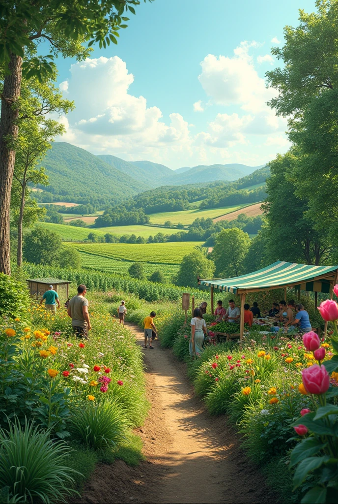 Design a production system that is not only profitable, but also conserve local biodiversity and improve food security..