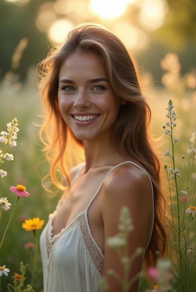 A beautiful woman without clothes