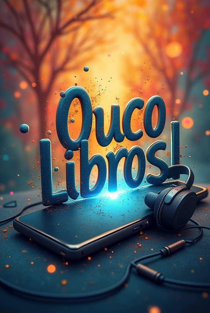 I listen to book cover for youtube. Join the two words in the image, withouth People. With a cell phone headset in the picture.
And written in Brazilian Portuguese