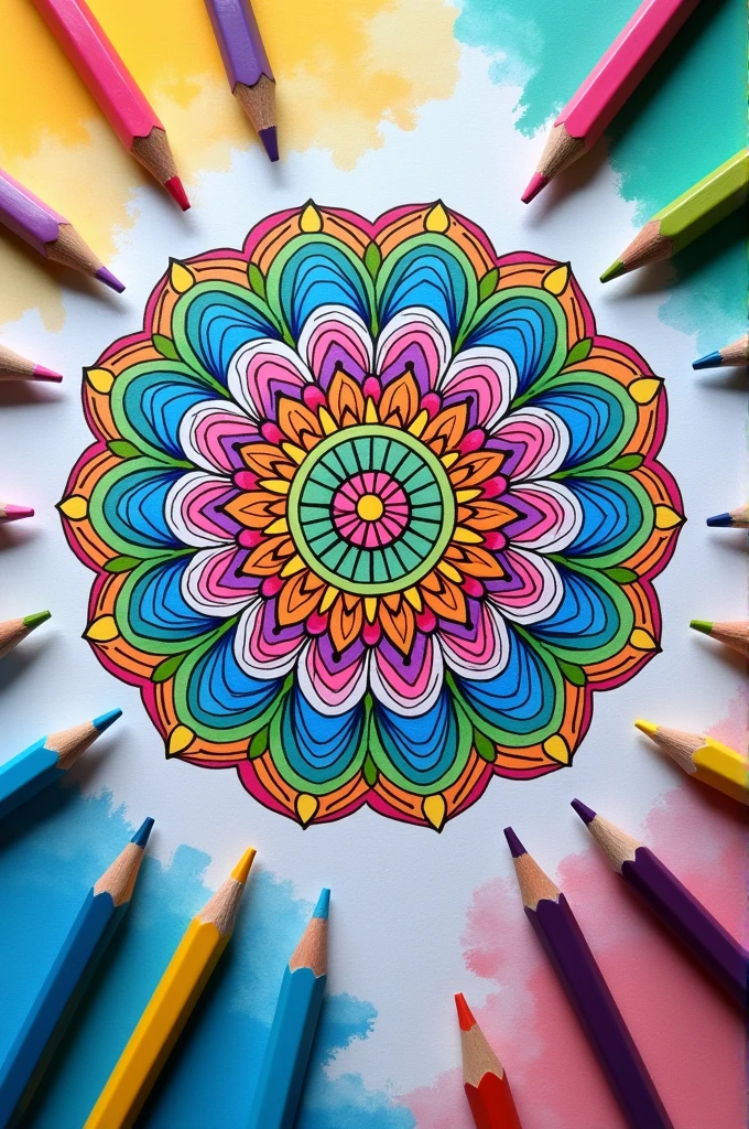 Coloring pencil image