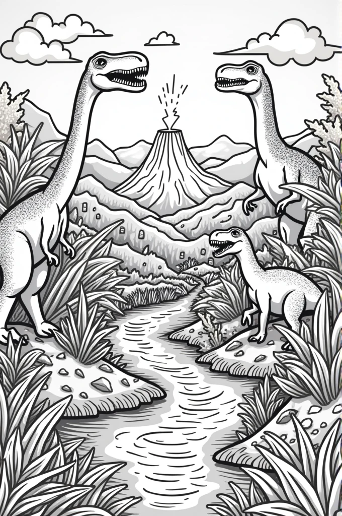 Dinosaur coloring pictures