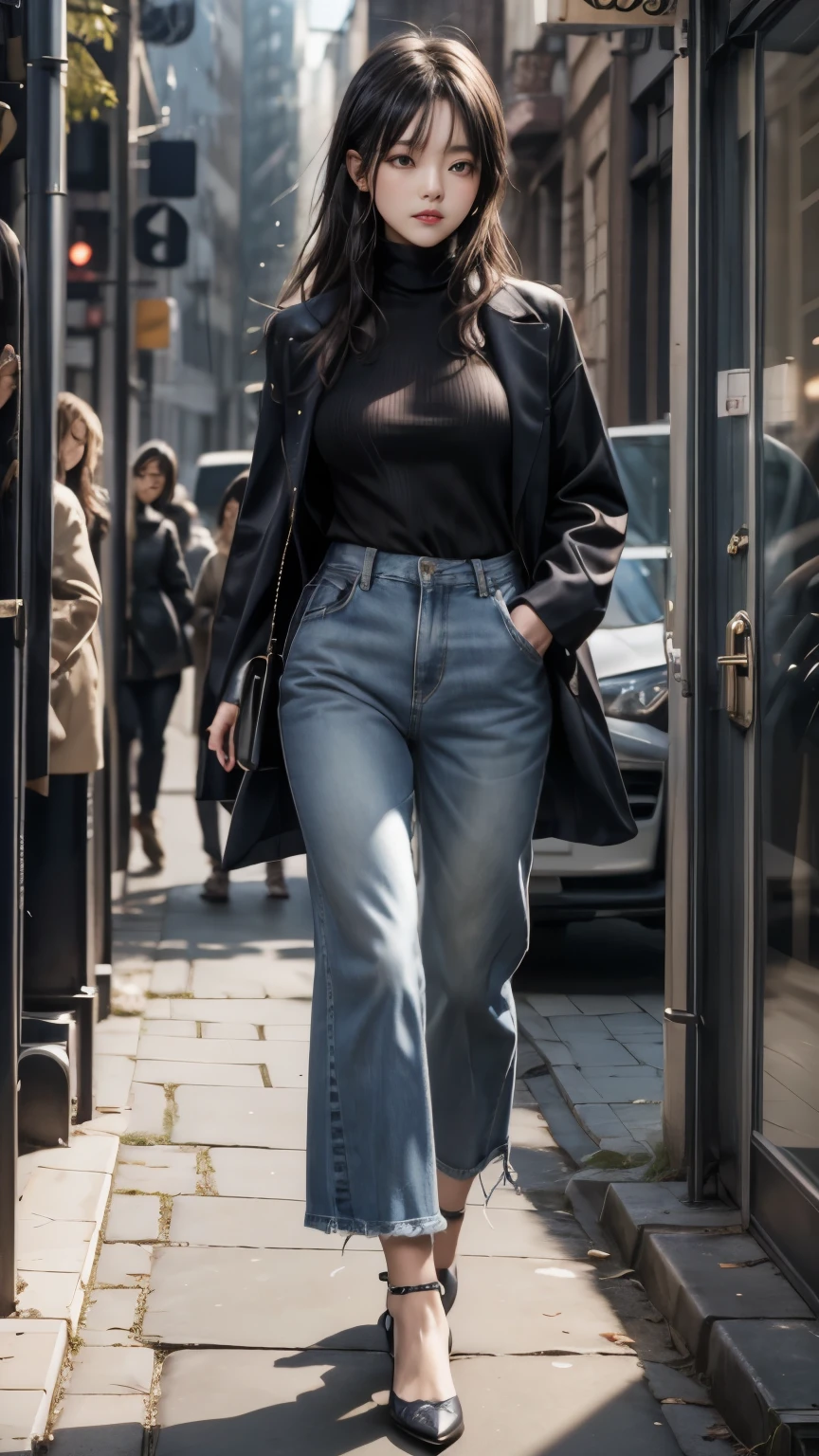 (最高qualityのディテール)、Realistic、8K Ultra HD、High resolution、(one person's:1.2),(Glasses、Fatal Beauty,Attractive beauty) ,(A supple and powerful physique),(Sensual charm),(Mysterious charm:1.1),(Big Breasts、Fascinatingシルエット),The 超detailedな、高qualityのテクスチャ、複雑なdetailed、detailed、非常にdetailedなCG、高qualityの影、detailed 美しく繊細な顔、detailed 美しく繊細な目、Written boundary depth、Ray Tracing、20th Generation、Cute K-Pop Girls、(The Face of Ulzan in Korea)、Thin face、(Urzan-6500-v1.1:0.6)、PurerosFace_v1、Glowing Eyes、Perfect body、 Viewer Display、(最高qualityのディテール:1.2)、Realistic、8K Ultra HD、High resolution、Close-up of a woman, Realistic rendering, 8k artistic german bokeh, Fascinating, Real Girls, Gurwitz, Gurwitz-style artwork, Roleplay, Realistic 3D style, cgstation Popular Topics,, 8K Portrait Rendering,(truth,truth:1.4),(Sparkling eyes girl:1.2)、Best image quality, 最高quality, Realistic, 超detailedな, Realistic, 4K 8K Ultra HD Full Color RAW Photos, Fujifilm(Medium format), Hasselblad, Carl Zeiss, Incredible dynamic range photography(utility_art:Smooth-768:1.1),High resolution, High pixel count, 明確なdetailed, Clear images, Natural color reproduction, Noise Reduction, High fidelity, quality, Software Improvements, Upscaling, Optimized Algorithms, Professional-level retouching,
1. Oversized coat:
The coat is、Choose an oversized design that covers from shoulders to knees.。Color is classic navy or black、or warm khaki or beige, hang on.、Choose colors that match the season。
2. Knitted sweater or turtleneck:
To protect yourself from the cold、Knitted sweater or turtleneckを選択してください。Match the texture and color of the knit to the coat.。
3. Wide leg pants:
For pants, Choose a wide-leg design、Combines ease of movement and style。Denim in dark tones or black trousers will look good.。
4. Knee-high boots:
What is included in an oversized coat、足首からふくらはぎまでカバーするKnee-high bootsとの組み合わせ。Boots are black or dark brown and chic.、Gives a stylish impression。
5. accessories:
シンプルなゴールドまたはシルバーのaccessoriesを選択してください、Add elegance to your outfit。for example、Long necklaces and large earrings are recommended.。
6. Handbags:
Handbags、Choose a color that matches the tone of your outfit.。Shoulder bags and tote bags are convenient and stylish。
7. Compensateと髪型:
Compensate, Choose natural colors that flatter your skin。Wavy Hair、By creating loose curls、Appeal to softness。