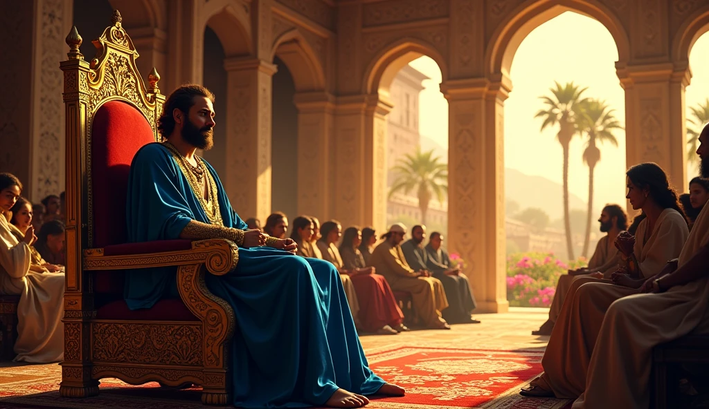 Solomon, the king of Israel, known for his incredible wisdom
