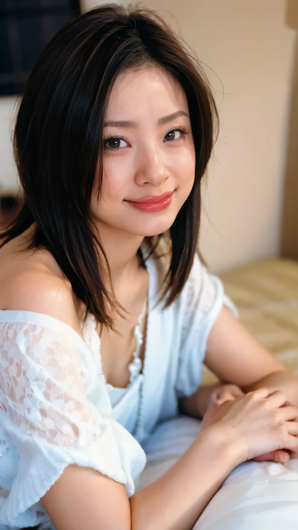 Memory correction:255, Everything modern:1.66, Cute Japanese Women Photos,((( smile:1.0))), 20-year-old, Oil for straight, one-length hair&Hair balm:1.55, (photo Realistic:1.4), (hyper Realistic:1.4), (Realistic:1.3), (Smoother lighting:1.05), (Improving the quality of cinema lighting:0.9), 32K, 1 person,20-year-oldの, Realistic lighting, Backlight, The light shines on your face, Ray Tracing, (Bright light:1.2), (Improvement of quality:1.4), (Highest quality Realistic textured skin:1.4), fine grain, Detailed face,(smile:0), (Emphasis on face close-up:1.3), (Enhances the beauty of skin texture:1.1),((Extremely precise and accurate anatomy:1.0)), (Enhances the beauty of skin texture:1.1), Clean and glowing skin, mesh, thin:1.2, (Realistic:1.3), Realisticなライティング, (Smoother lighting:1.05), 32K, One Japanese woman, fine grain, Detailed face, (Film Grain:1.1),(Accentuates body lines:1.1), High resolution, Natural look, Kind eyes, Improves hair quality, Delicate light and shadow, Transparent muscles, Graceful pose, Beautiful Eyes, Sharp details, Soft light reflection, Beautiful contours, Delicate skin tone, Fine hair texture,Cute Japanese Women Photos,