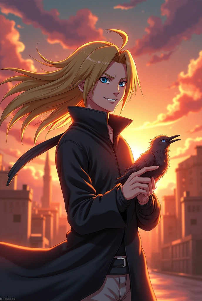 Create a picture of deidara who is in Naruto Shippuden there very real very good quality 