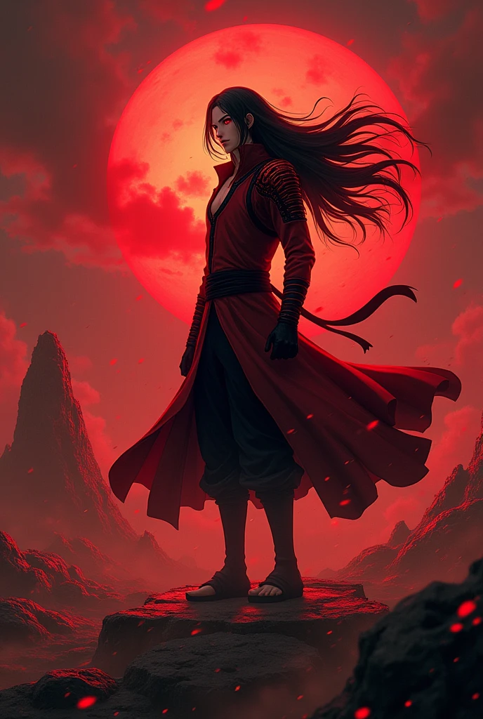 Create a picture of madara who is in Naruto Shippuden there very real very good quality 