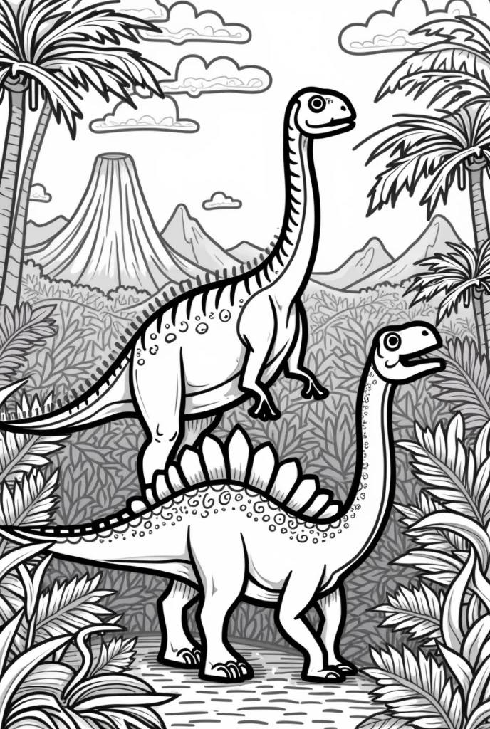Dinosaur coloring pictures