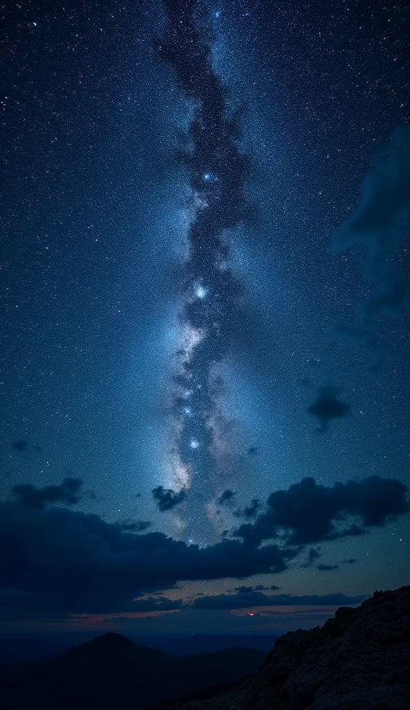 starry sky, sea of stars, galaxy, iridescent star dust