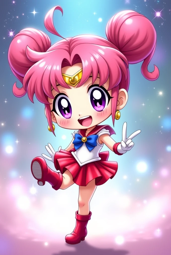 huge breasts、Full body view、Chibiusa、Sailor Moon（Chibiusa）Flat chest、Full body view、Chibiusa、Sailor Moon（Chibiusa）、Spread your legs、 nude、smile、Raise one leg,very cute,muscle、big eye,tear、high kick,high quality, high heels,