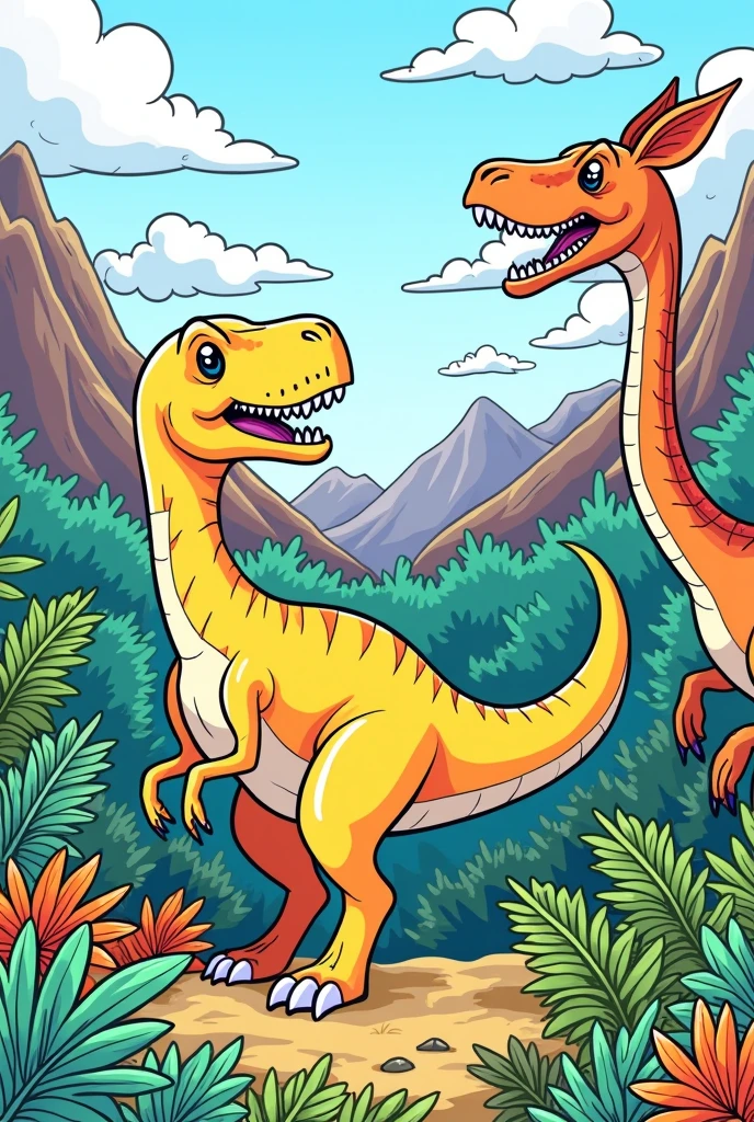 Dinosaur coloring pictures