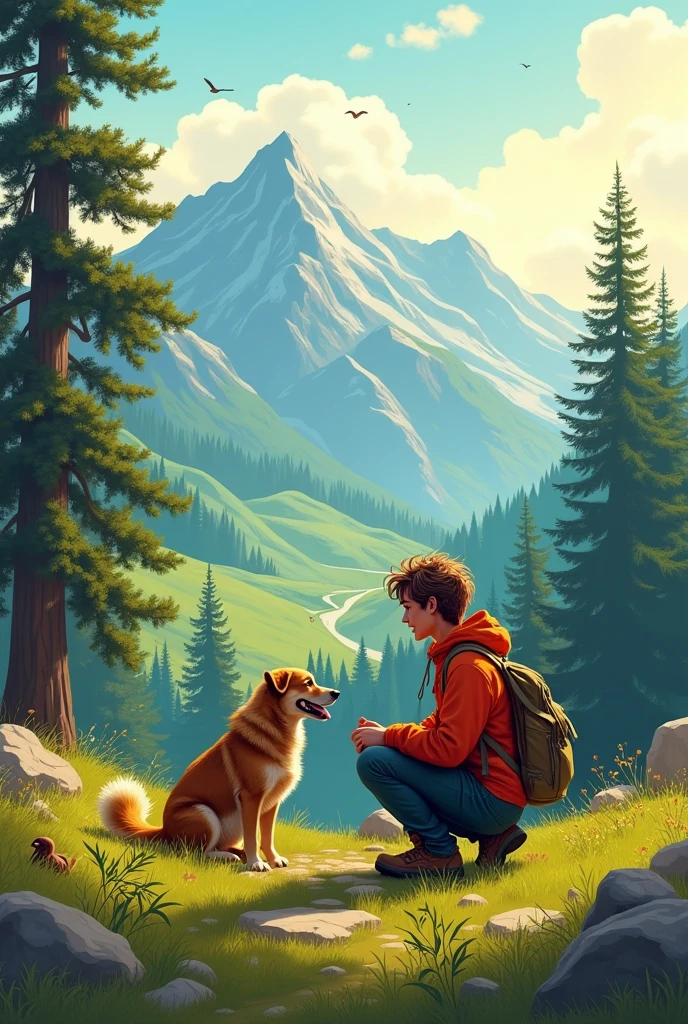human (Owner of Patachin): Patachin friend, today we will go for a walk to a mountain that you will like very much, where you will be able to run and chase birds and squirrels..