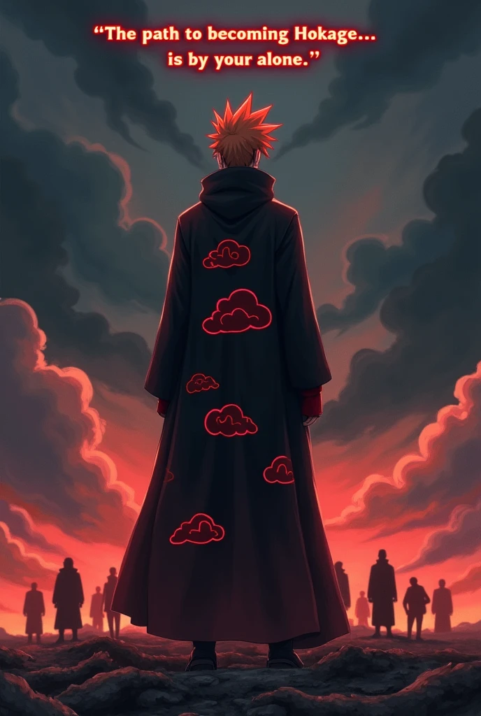 Generate a Naruto character Pain image with his quote 

