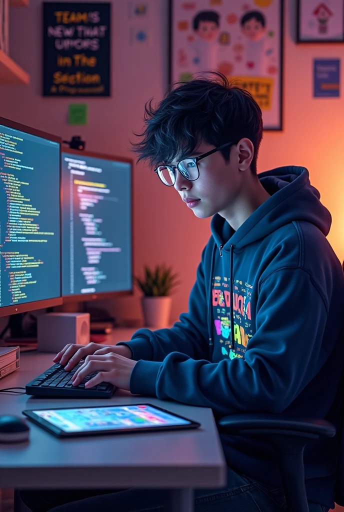 I’ve been reflecting on how far I’ve come since I started coding. From learning the basics to building real projects, it’s been an amazing journey with lots of ups and downs.Here are some things I’ve learned:Always Keep Learning: Technology is always changing, so staying curious is key.Enjoy the Problem-Solving: Coding is about finding solutions, and I’ve come to love the challenge.Teamwork Matters: Working with others and sharing ideas makes everything better.Embrace the Hard Parts: Every problem and bug is a chance to learn something new.I’m excited to keep growing and learning more in the future. Here’s to the next chapter in my journey!#career #growth #learning #webdevelopment #developerlife create me a image for this content
