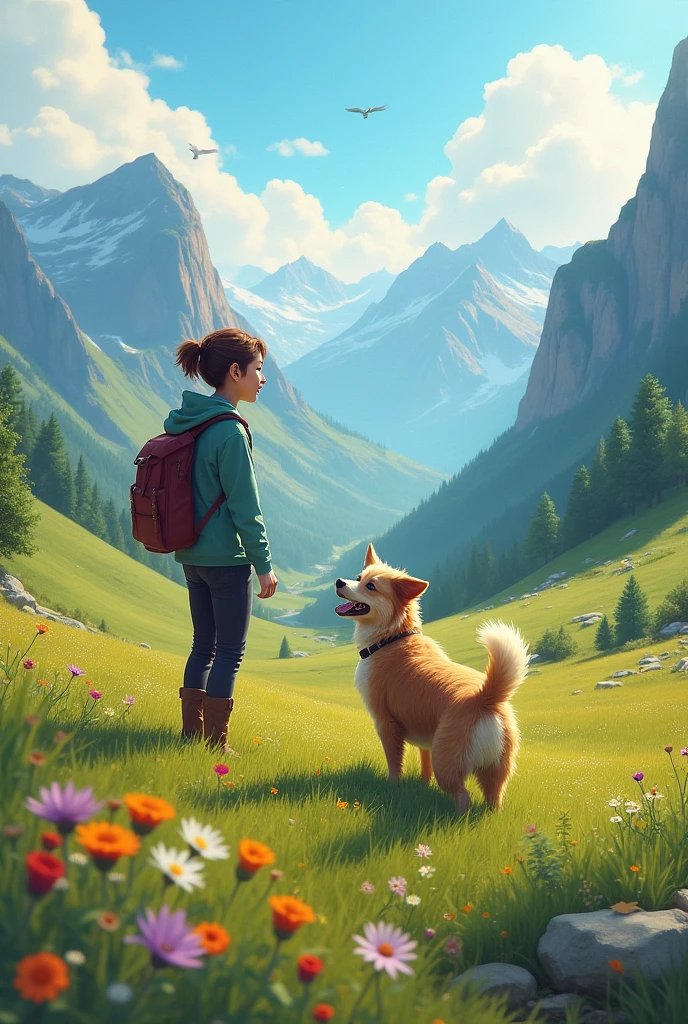 human (Owner of Patachin): Patachin friend, today we will go for a walk to a mountain that you will like very much, where you will be able to run and chase birds and squirrels..