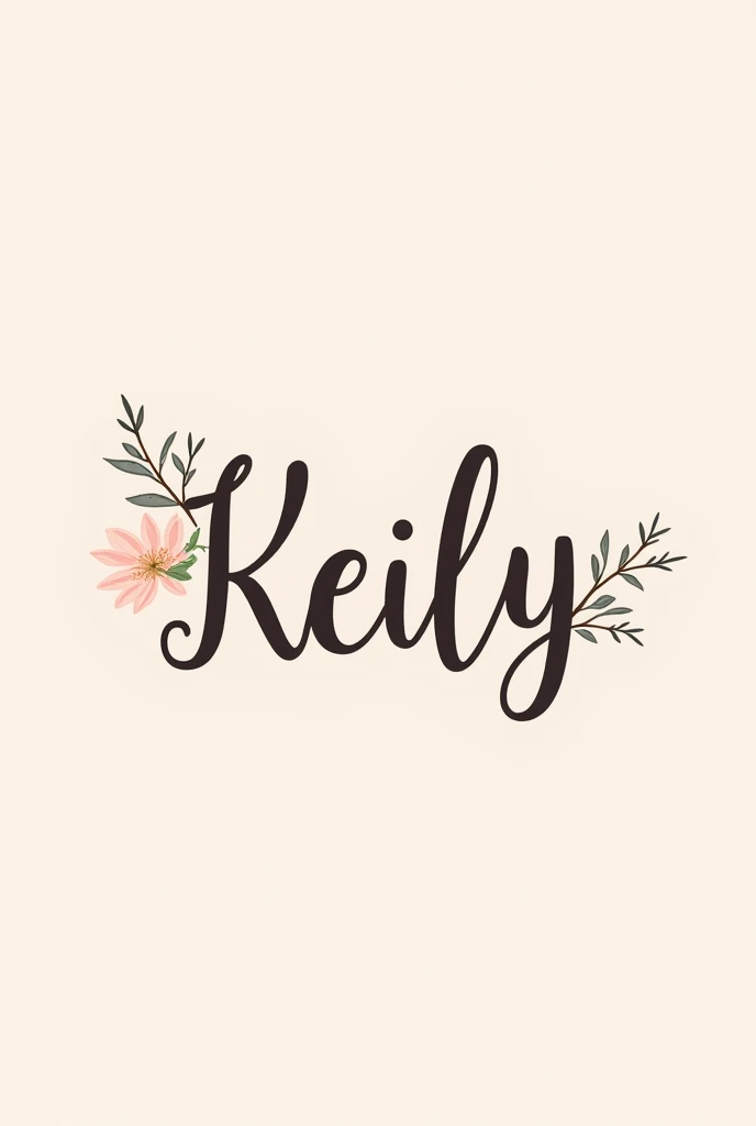 Logo de keily con letras astethic