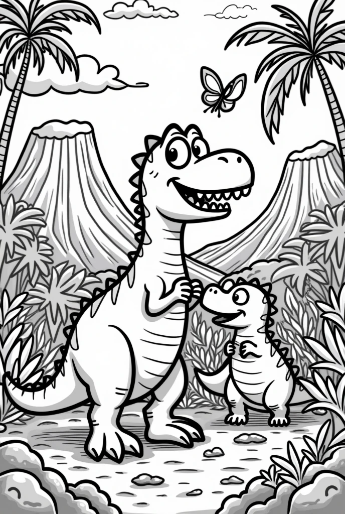 Dinosaur coloring pictures