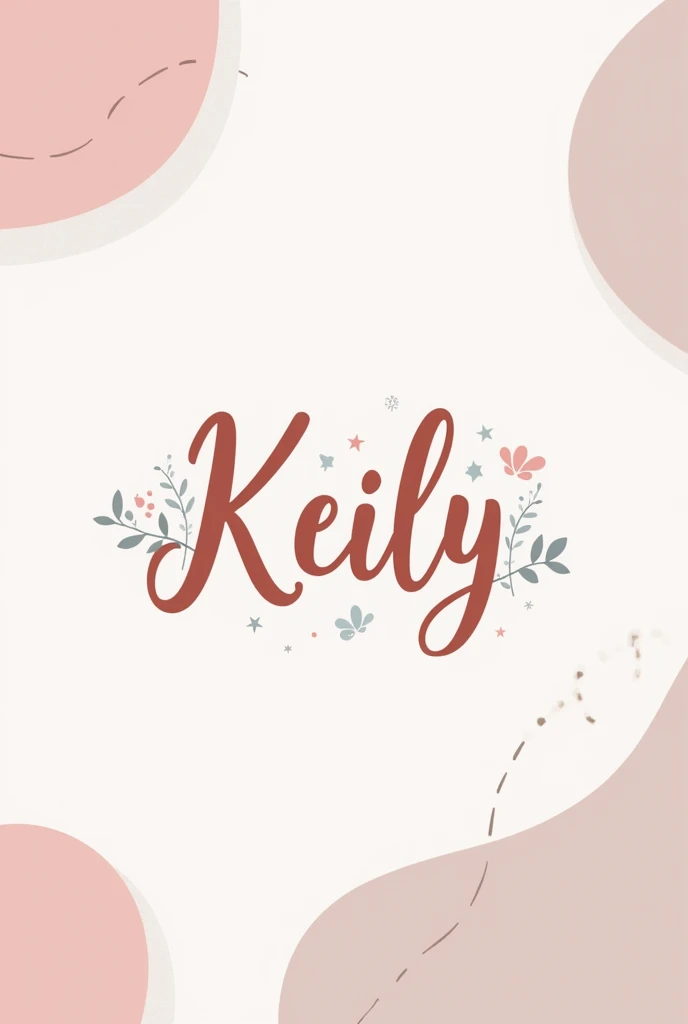 Logo de keily con letras astethic