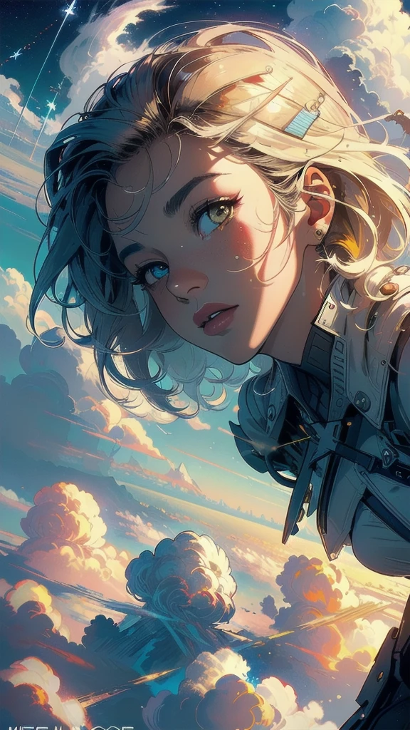 (((masterpiece, highest quality))),(((solo:1.2))),(((1girl:1.2))),32k wallpaper, very detailed, poster, vintage science fiction,(((((geometric cinematic movie poster))))),((((mid century modern)))),(((((portfolio))))),(((((Close-up))))),(((((bust up))))),((((more various angle)))),(((highlight))),((((heterochromia)))),(((complete. detailed face))),(((Extremely talented))),(((most complecated machine))),(((Overall colorfully))),((((((Absolutely cloud rbackground)))))),(((Cumulonimbus that wrap around you)))