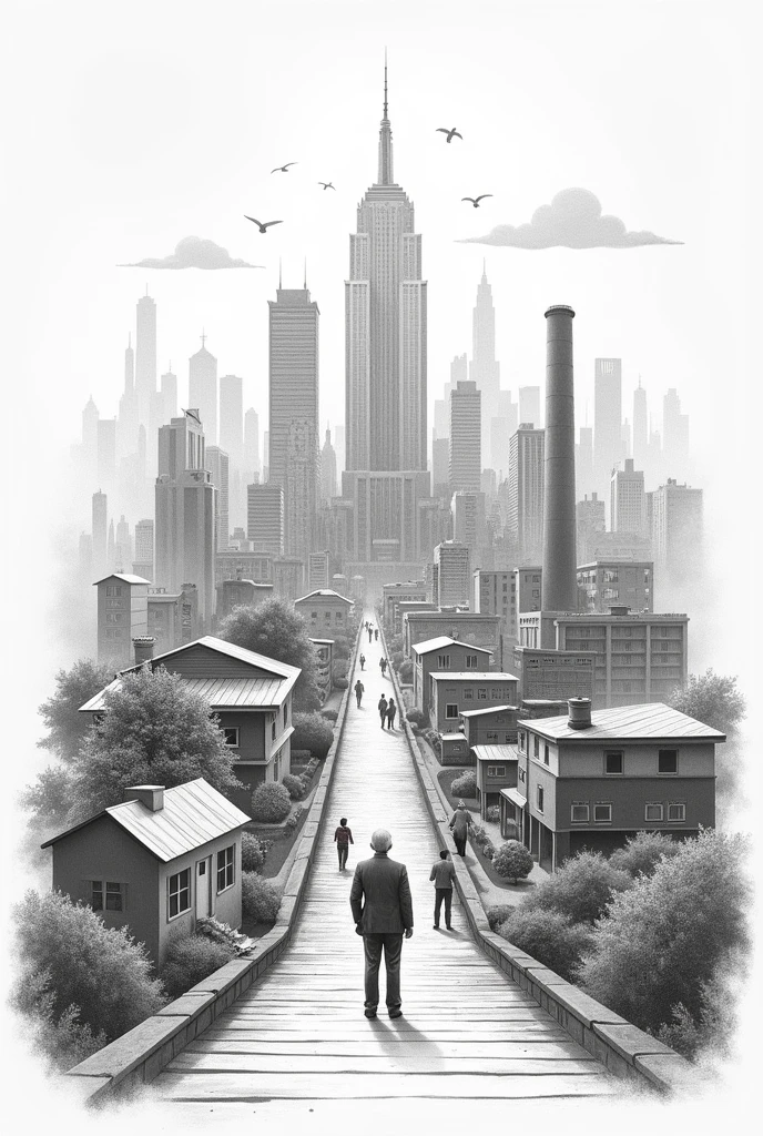 Draw or illustrate the IMPORTANCE OF BUSINESS IN THE ECONOMY in a LONG BOND PAPER while only using a PENCIL
