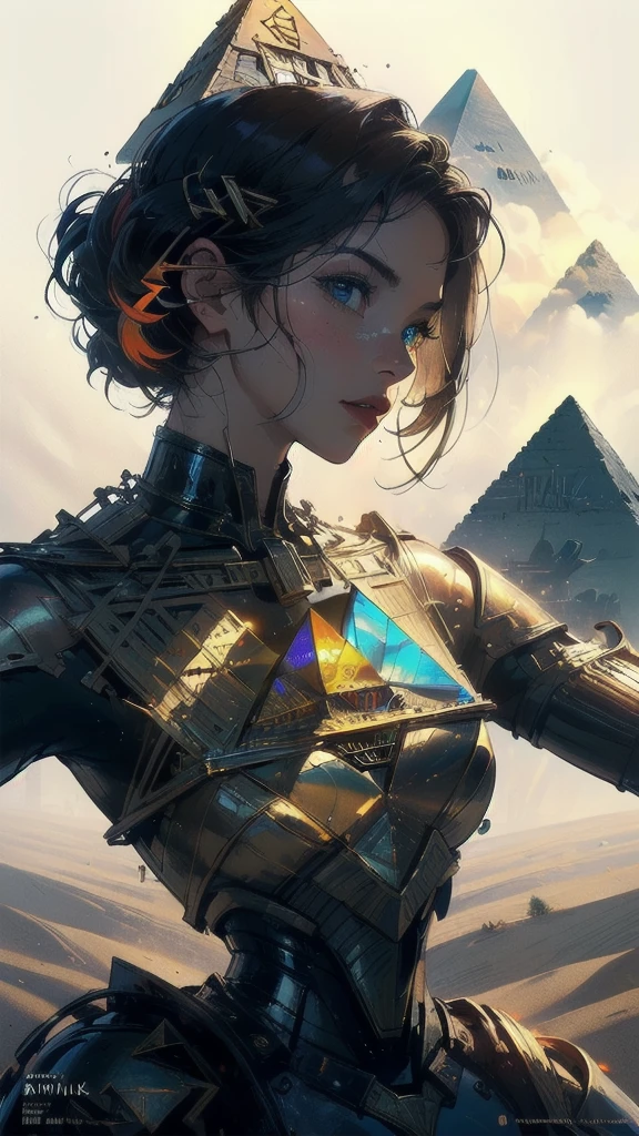 (((masterpiece, highest quality))),(((solo:1.2))),(((1girl:1.2))),32k wallpaper, very detailed, poster, vintage science fiction,(((((geometric cinematic movie poster))))), ((((bauhaus)))),(((abstract))),((((mid century modern)))),(((((portfolio))))),(((((Close-up))))),(((((bust up))))),((((more various angle)))),(((highlight))),((((heterochromia)))),(((complete. detailed face))),(((Extremely talented))),(((most complecated machine))),(((Overall colorfully))),((((((Absolutely simple background)))))),(((pyramid,sandstorm)))