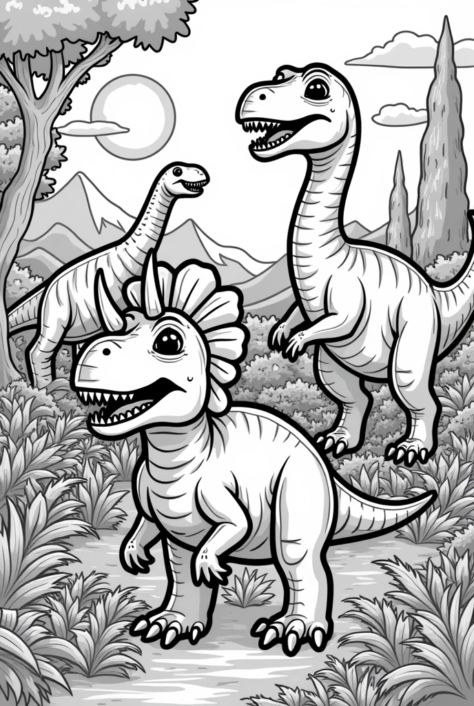 Dinosaur coloring pictures