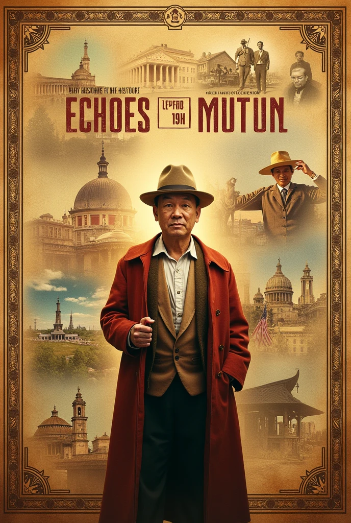 Create a digital poster about "Echoes of the 19th Century: How Philippine History Shapes Modern Identity"