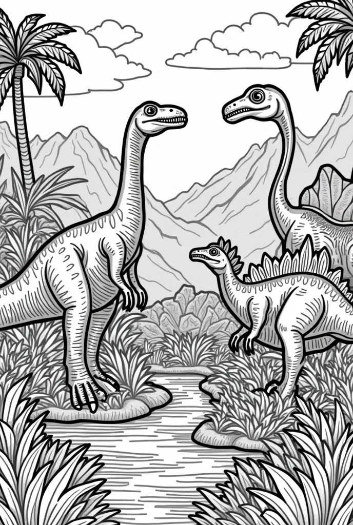 Dinosaur coloring pictures