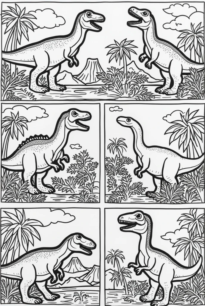 Dinosaur coloring pictures