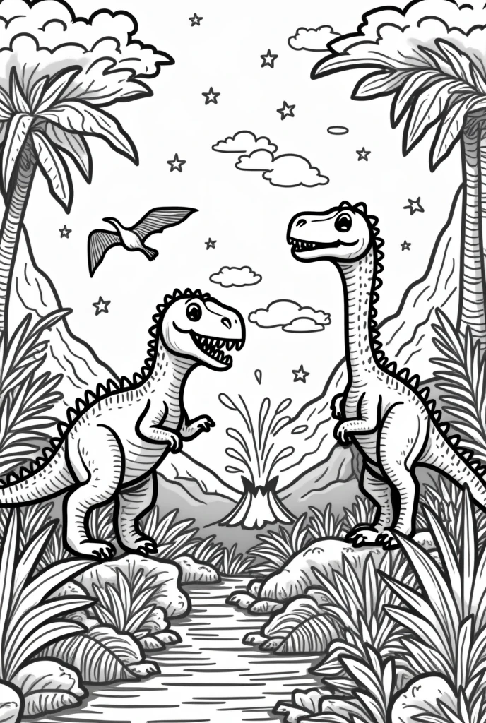 Dinosaur coloring pictures