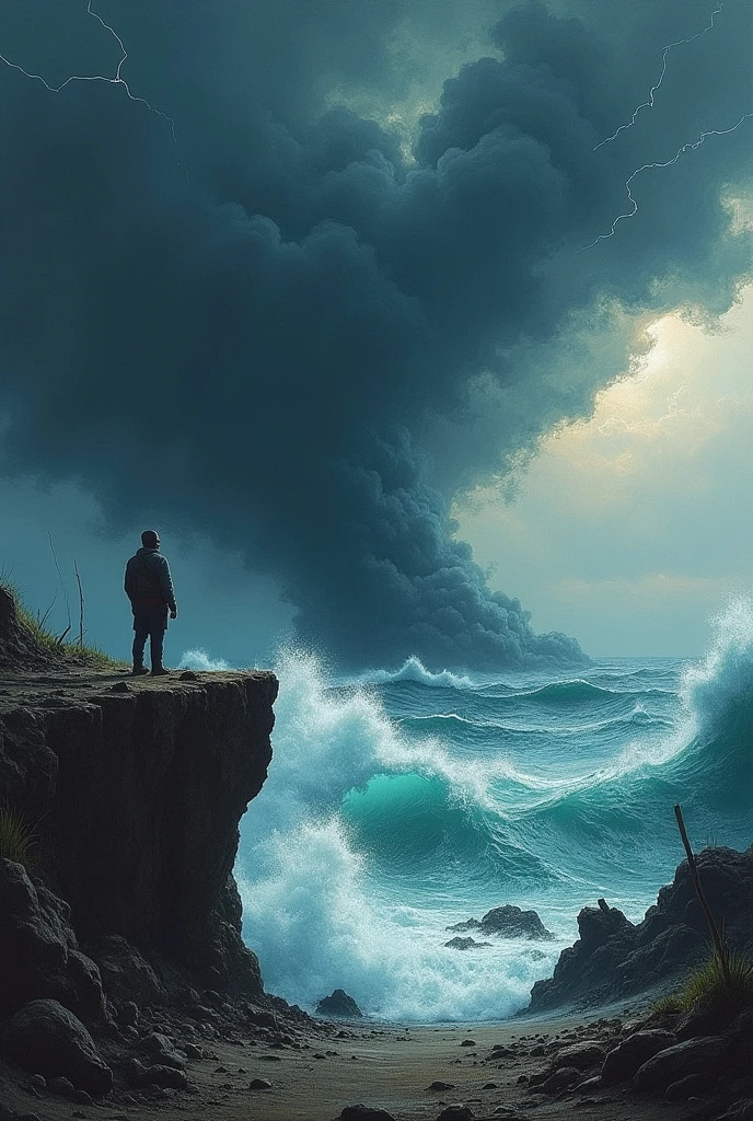 make a drawing that defines a disaster that is coming
