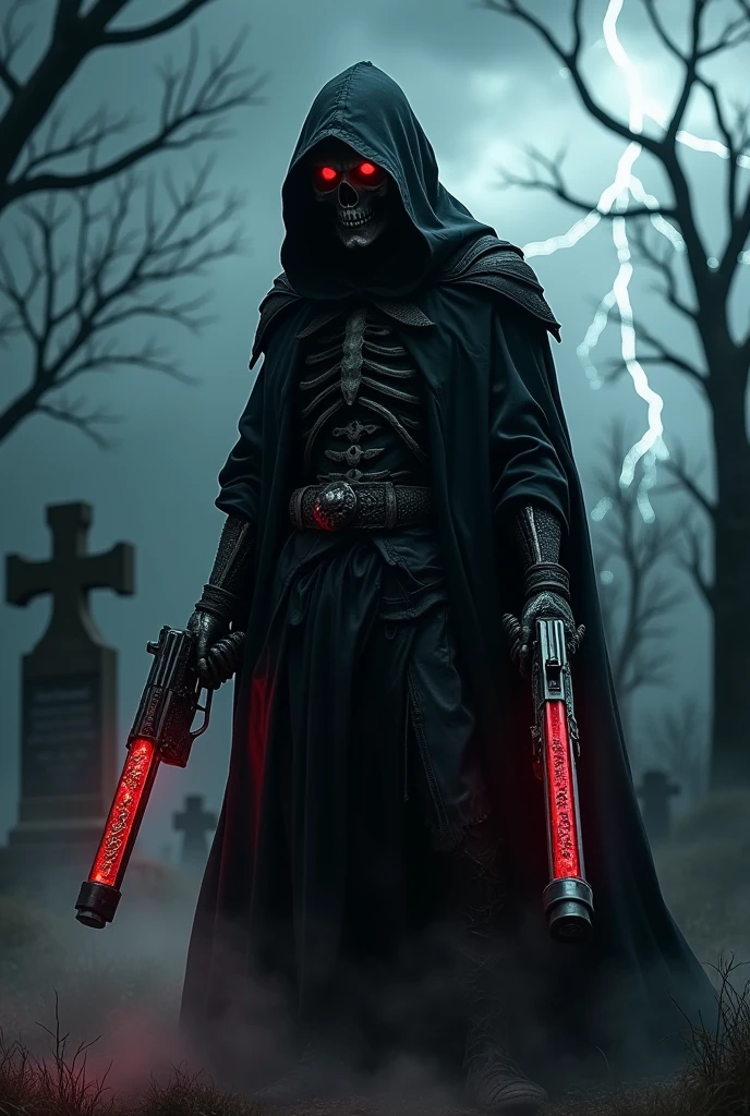 Grim Reaper with two pistols