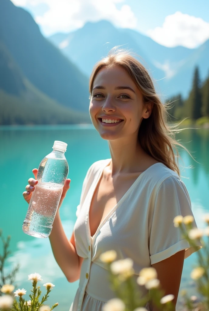 Create a drinkable water advertisement