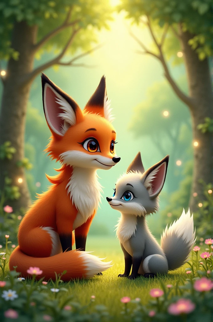 BIG FOX AND SMALLER FOX APPRENTICE