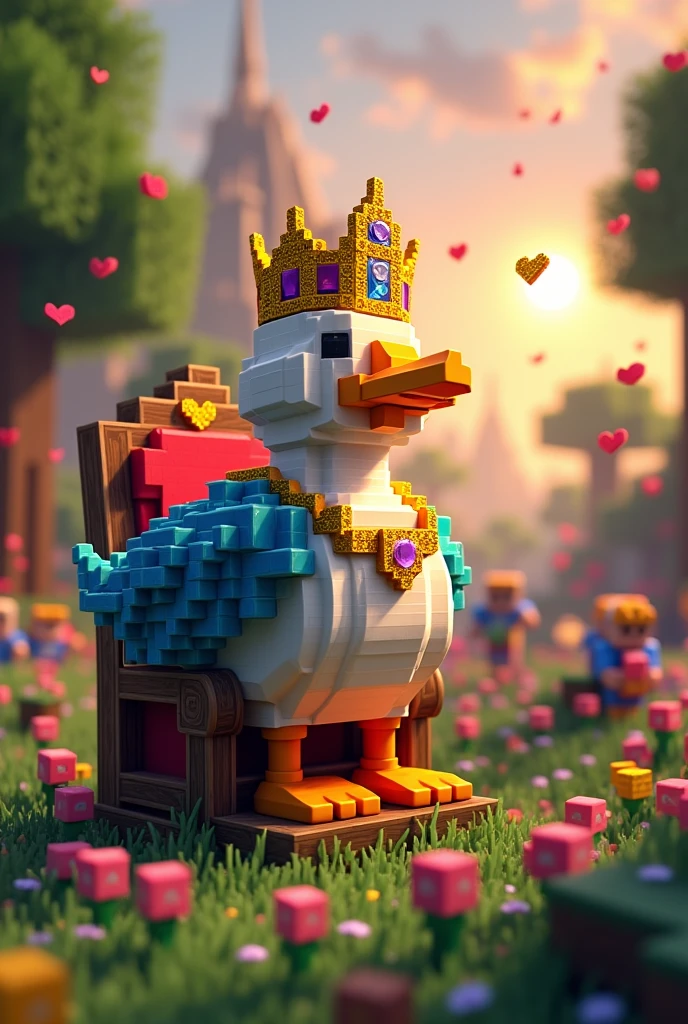 Make a Minecraft King Duck